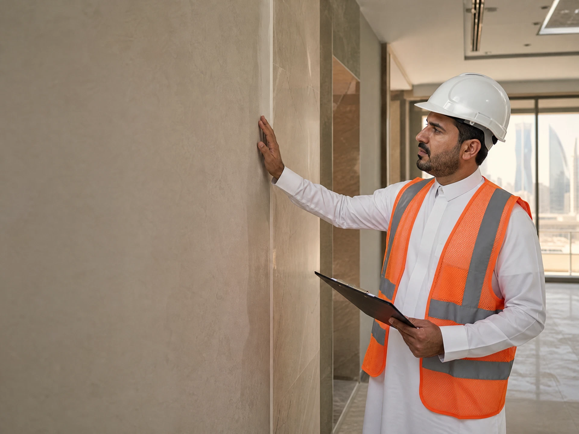 مهندس سعودي في موقع ترميم